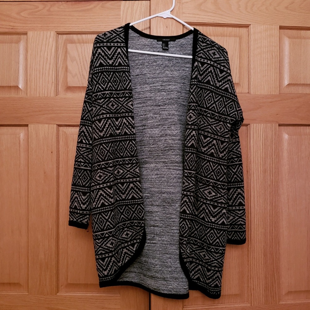 Forever 21 tribal patterned cardigan